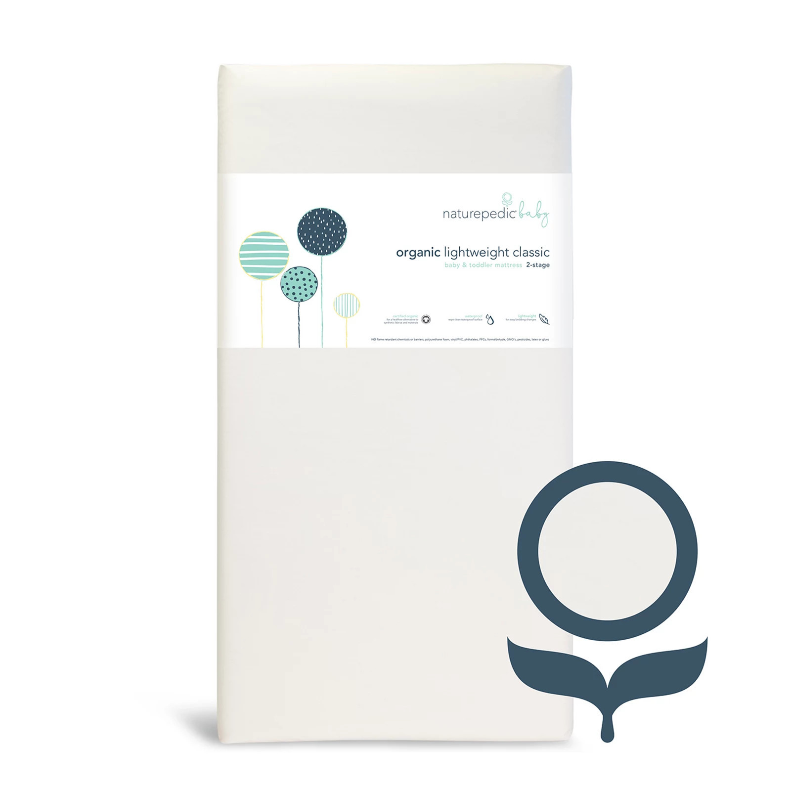 Naturepedic Classic Organic Lightweight 2-Stage Crib Mattress, White | Kohl's