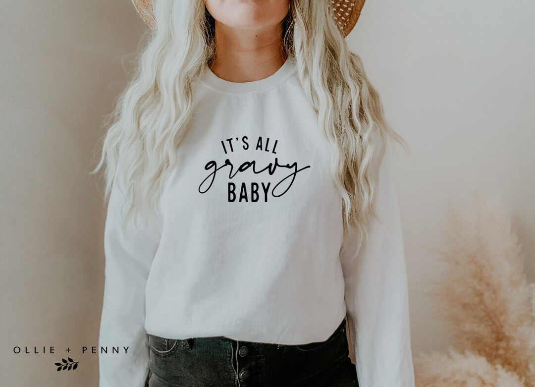 It's All Gravy Baby Sweatshirt Thanksgiving Fall - Etsy | Etsy (US)