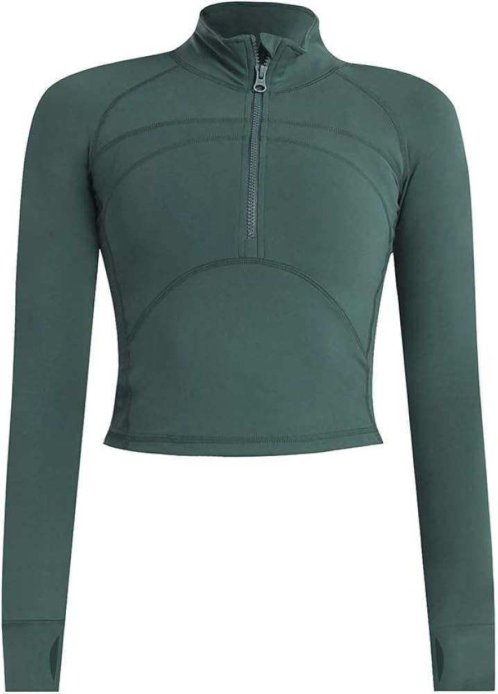 Specific Heart Women's Yoga Jacket 1/2 Zip Pullover Thermal Fleece Athletic Long Sleeve Running T... | Amazon (US)