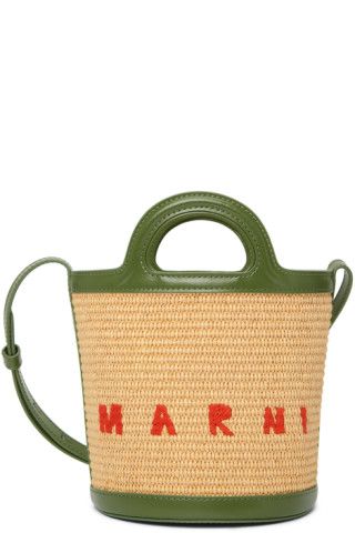 Marni
                 
                Green Mini Tropicalia Bucket Bag
                
       ... | SSENSE