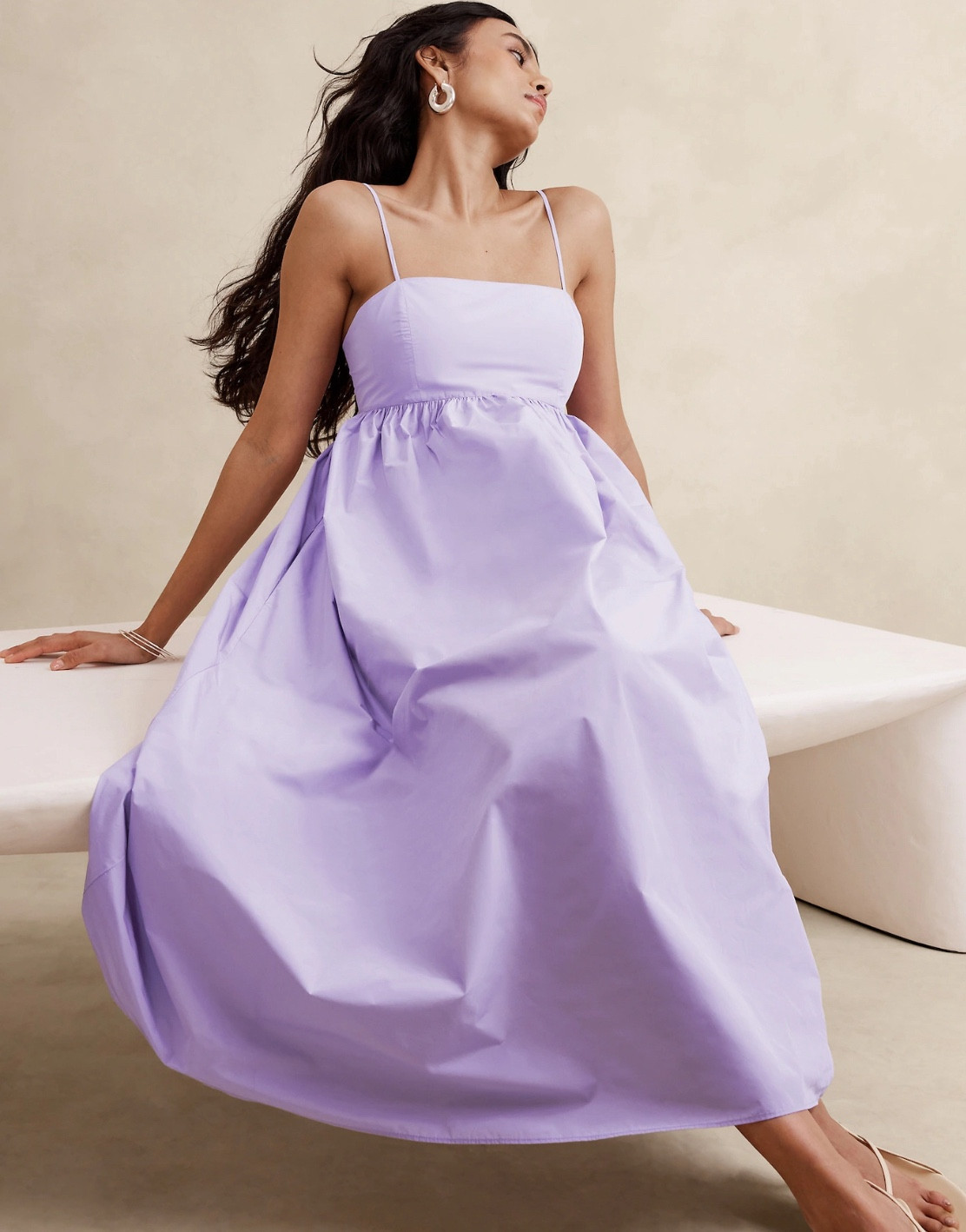 Unique purple wedding guest dress 💜🦄

An ode to 90s minimalism, this empire-waist dress is cut from softly structured taffeta, a fabric we love for its versatility and smooth, crisp feel.
Swing fit. Empire waist.
Square neckline with adjustable slider straps.
Invisible zip at back.


#LTKwedding #LTKSeasonal