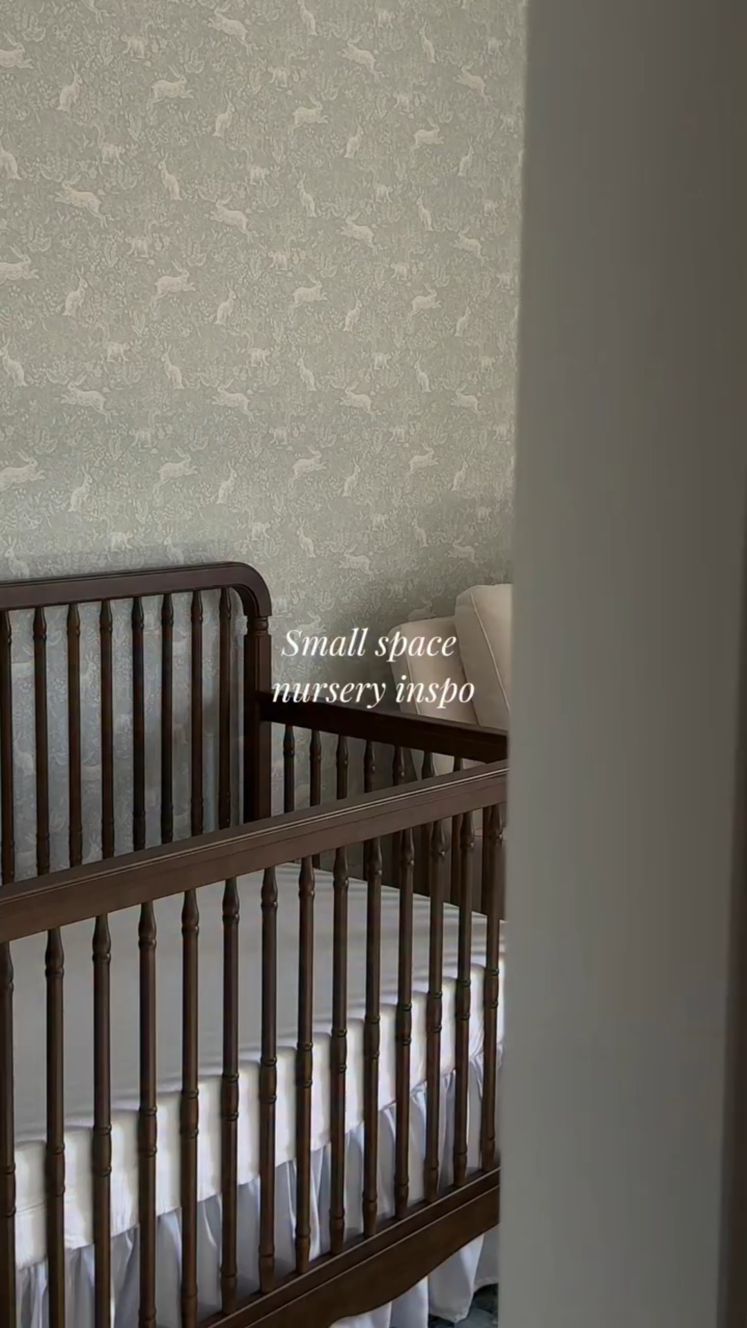 My dream nursery came to life even in a small space! Pieces from the new @namesake_home x @wmorrisandco collection added the perfect finishing touch and layered in the most beautiful print. 🪿🧺🌳

#CreateYours #nurseryinspo #babyboynursery