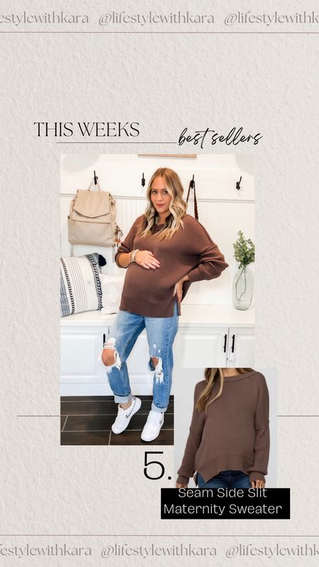Such a great knit material! // wearing size small // easily worn after pregnancy// fall fashion vibes 

#LTKbump #LTKSeasonal #LTKfindsunder100