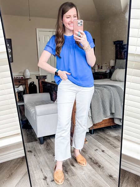 This blue y’all 😍 this was my outfit for Easter, and this top is so gorgeous! #loft #heliotrope #hocautumn 

#LTKstyletip #LTKshoecrush #LTKsalealert