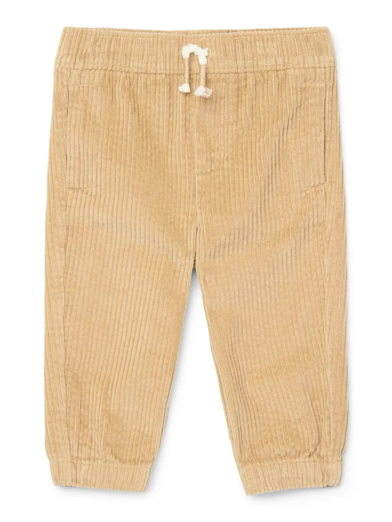 Garanimals Baby Boy Cotton Corduroy Drawstring Jogger Pants, Sizes 0M-24M | Walmart (US)