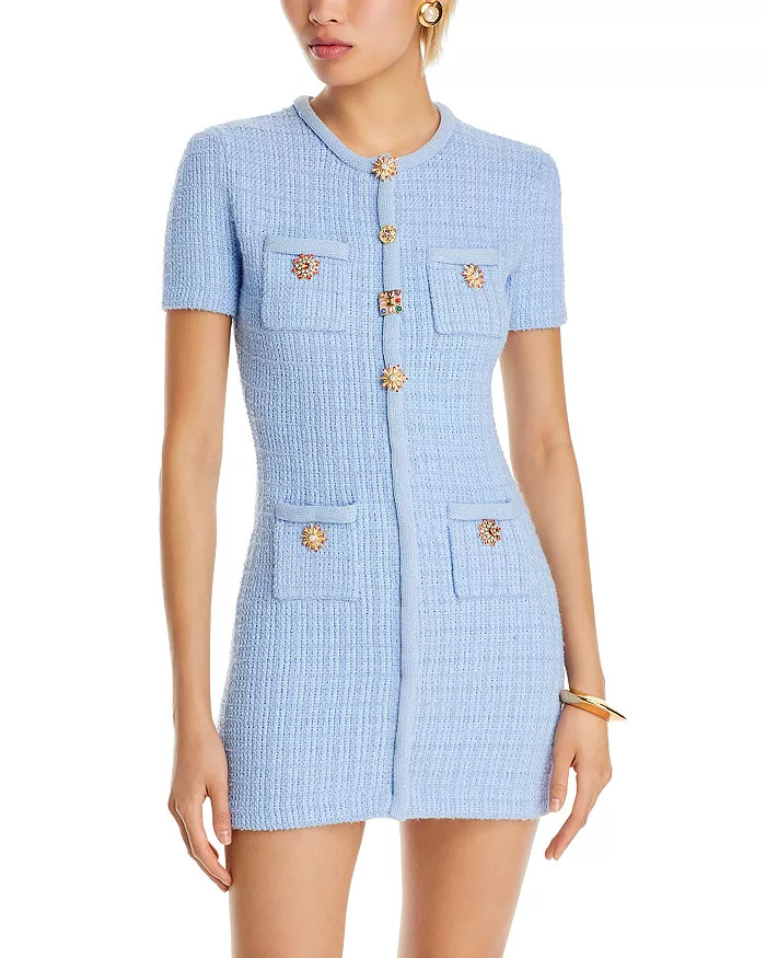 Self-Portrait Beaded Button Knit Dress Back to results -  Women - Bloomingdale's | Bloomingdale's (US)