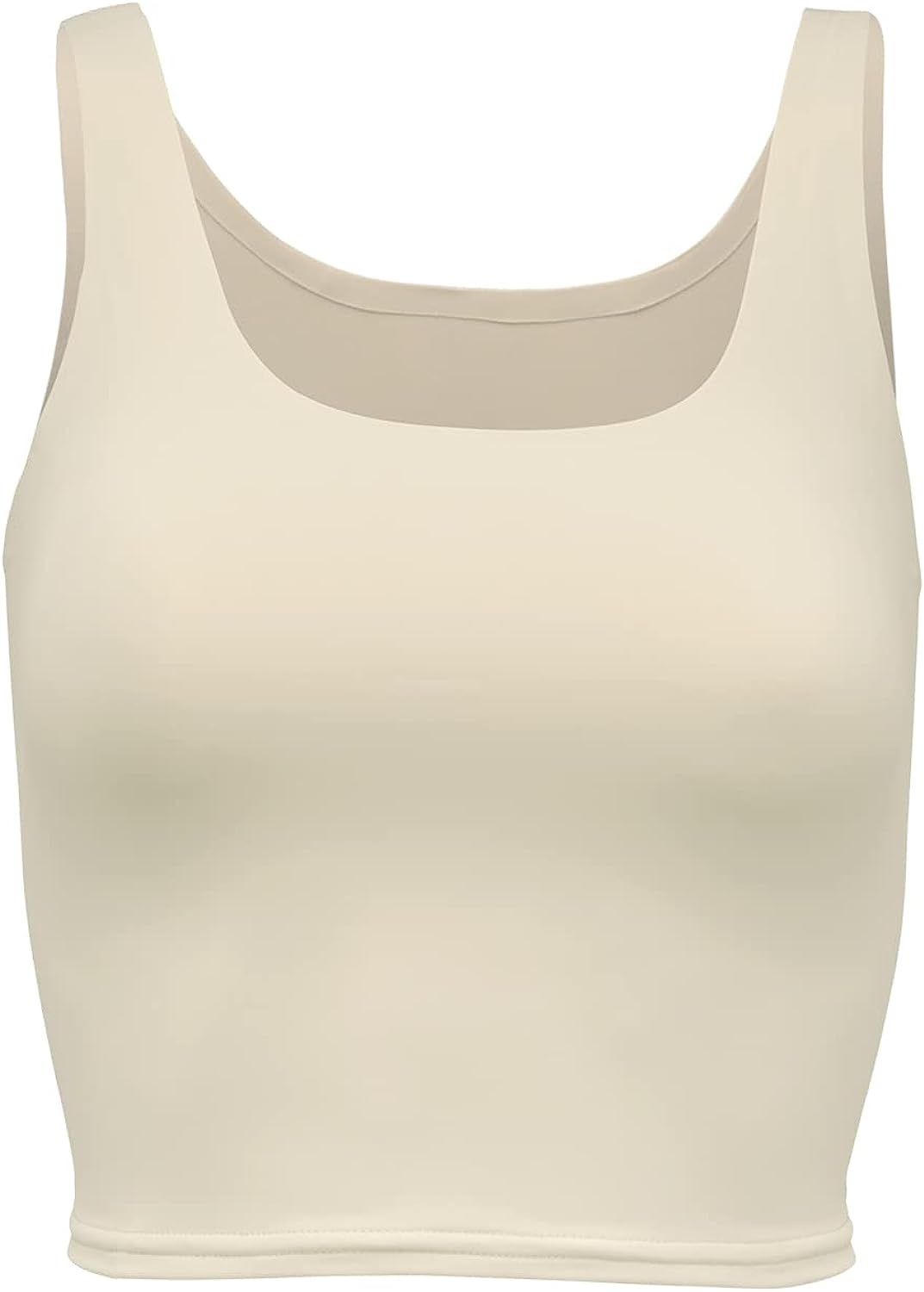 Almere Double-Lined Contour Tank Top for Women, Seamless Sleeveless Tank Top Style Smooth Fabric,... | Amazon (US)