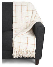 Waffle Weave Stripe Throw | Marshalls