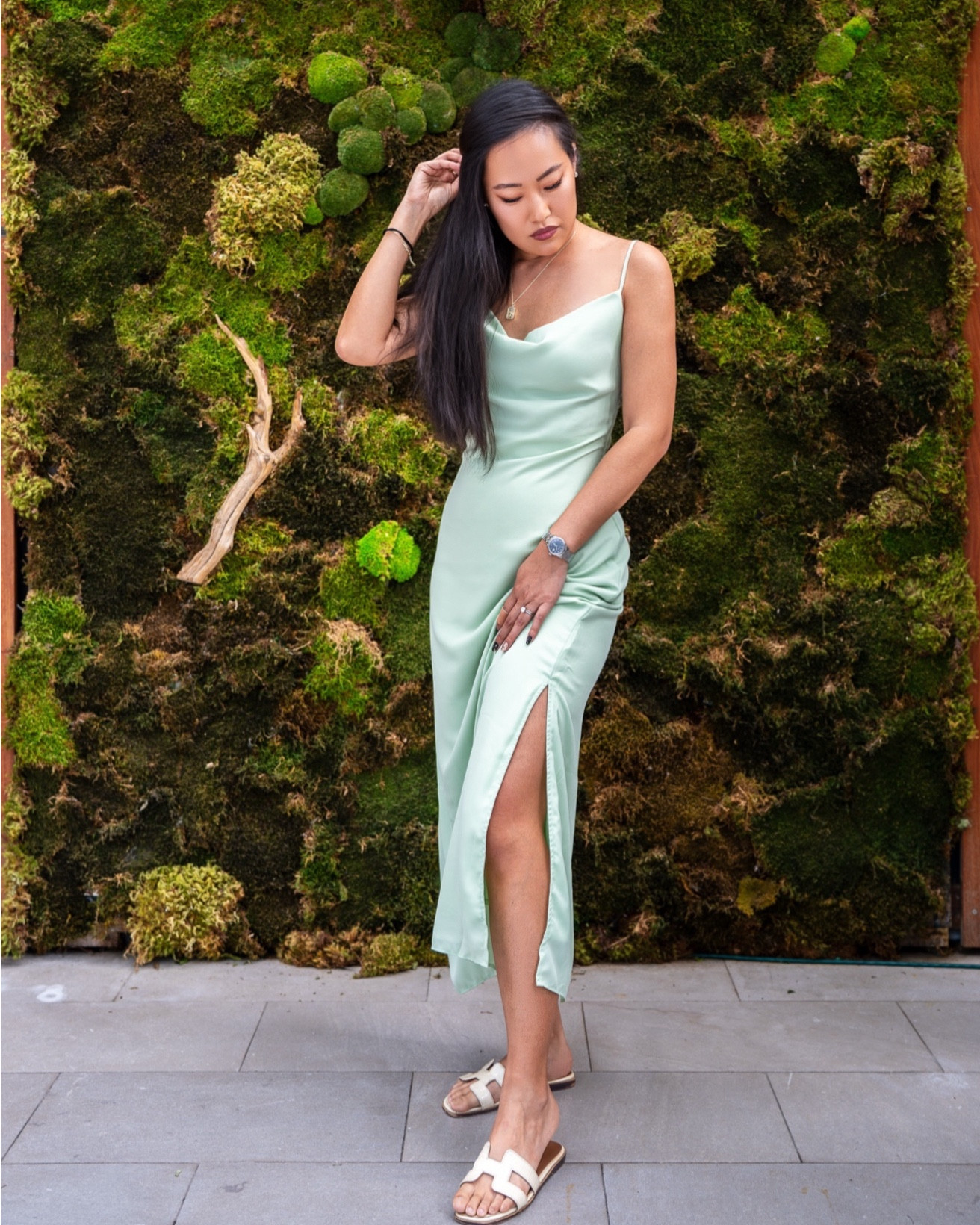 50 shades of green? 🌿

my dress: green Ruby Dress from Moda Brasil US
- use SOPHIA15 for 15% off

green dress, midi dress, satin dress, slip dress, summer dress, neutral sandals, flat sandals, h slide sandals, resort outfit, vacation outfit, date night outfit, effortless chic, minimalist style, feminine style, warm weather outfit, spring summer fashion, elevated casual, luxe look



#LTKBeauty #LTKootd #LTKvlog