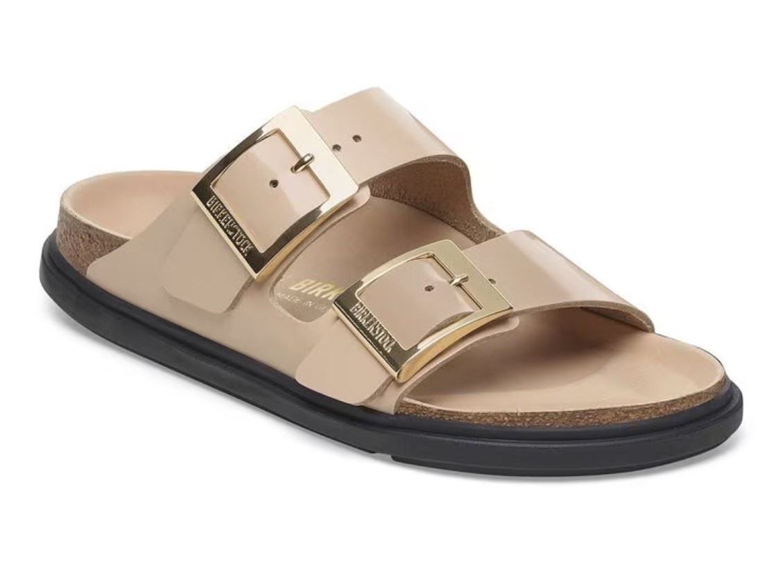 Arizona Droplet Buckle
Natural Leather Patent - High Shine New Beige

#LTKShoeCrush #LTKStyleTip #LTKSeasonal