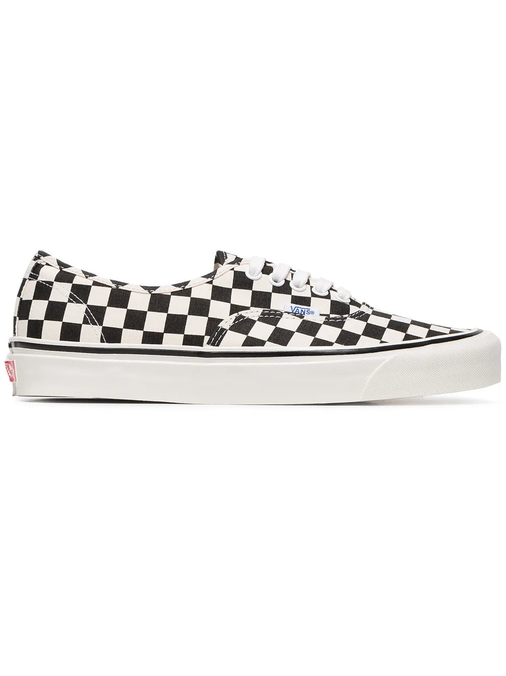 Vans black and white UA Classic Lace-Up DX check cotton sneakers | Farfetch Global