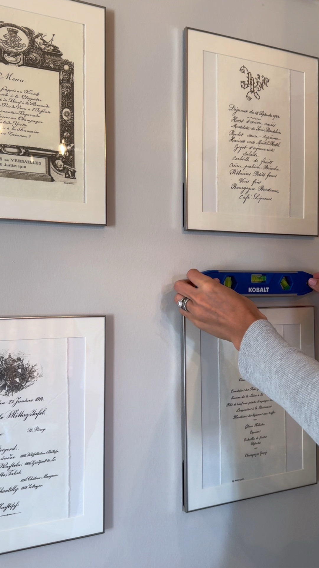 French menus - frames are from Zara!