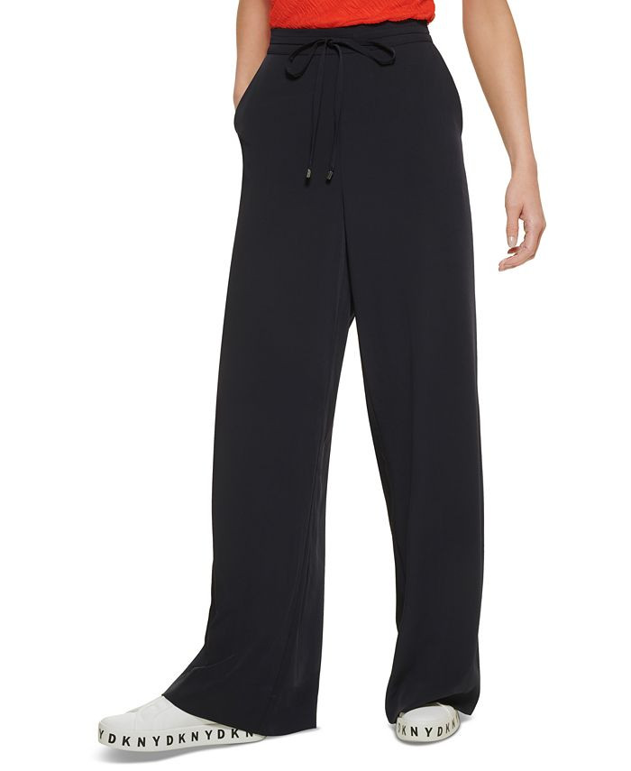 DKNY Women's Pull-On Wide-Leg Pants  & Reviews - Pants & Capris - Women - Macy's | Macys (US)