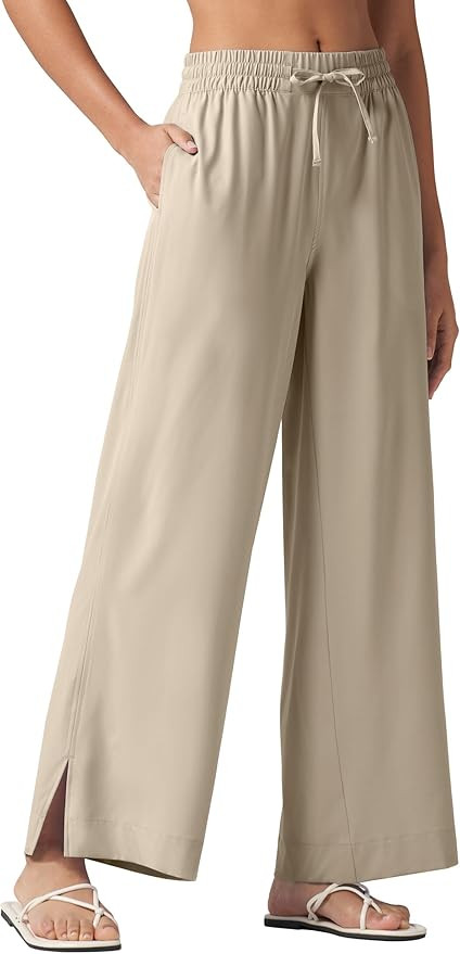 Willit Women's Wide Leg Pants Swim Beach Pants UPF 50+ Lightweight Travel Quick Dry Sun Protectiv... | Amazon (US)
