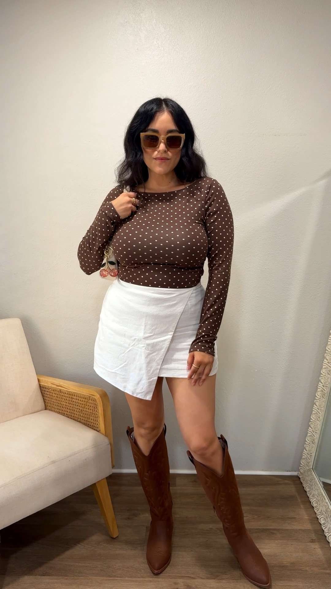 Might be my fav fall outfit for warm weather. 

Top // M - from Marshall’s linking similar 
Skort // M
Boots // 8 - sooo comfy

#LTKFindsUnder50 #LTKShoeCrush #LTKStyleTip