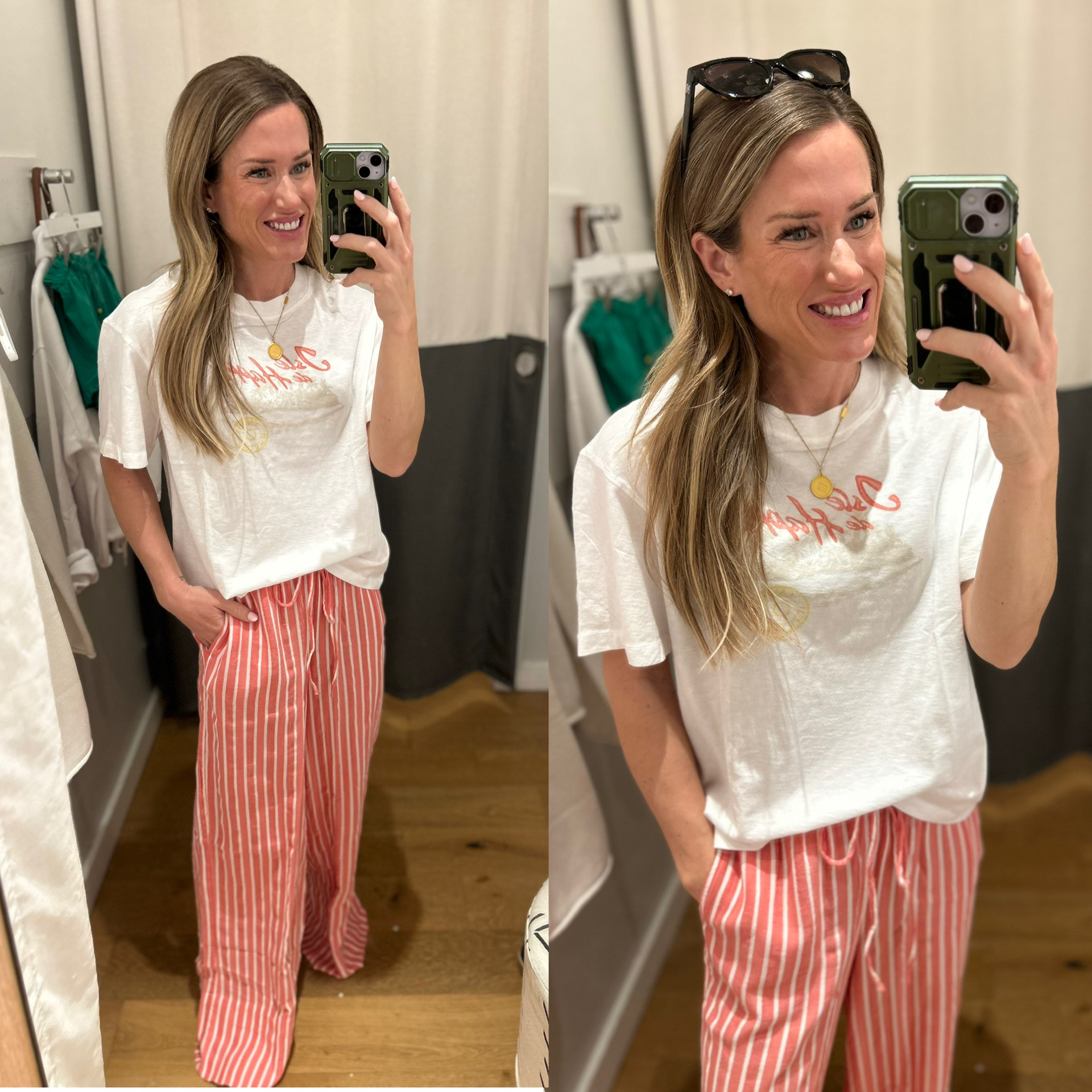 Aerie summer outfits
Aerie shorts
Aerie smiley top 
Beach pants 
Graphic tee 

#LTKxAerie #LTKSwim #LTKootd