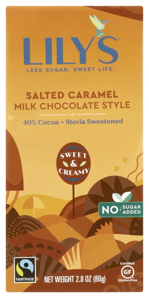 Lily's Salted Caramel Milk Chocolate Style Bar, 2.8 oz | Walmart (US)