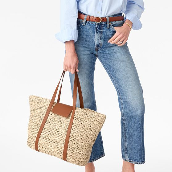 Carmel Straw Tote | Mark and Graham