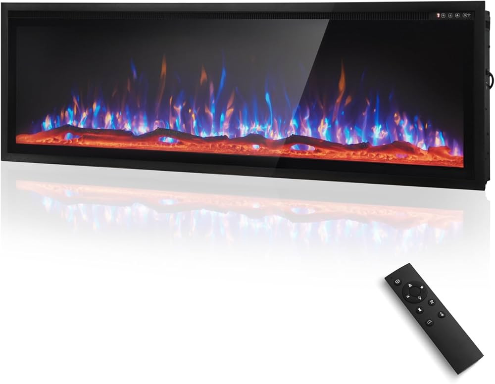 MAISON ARTS 60 Inch Electric Fireplace Wall Fireplace/Recessed Fireplace 60" with Remote Control&... | Amazon (US)