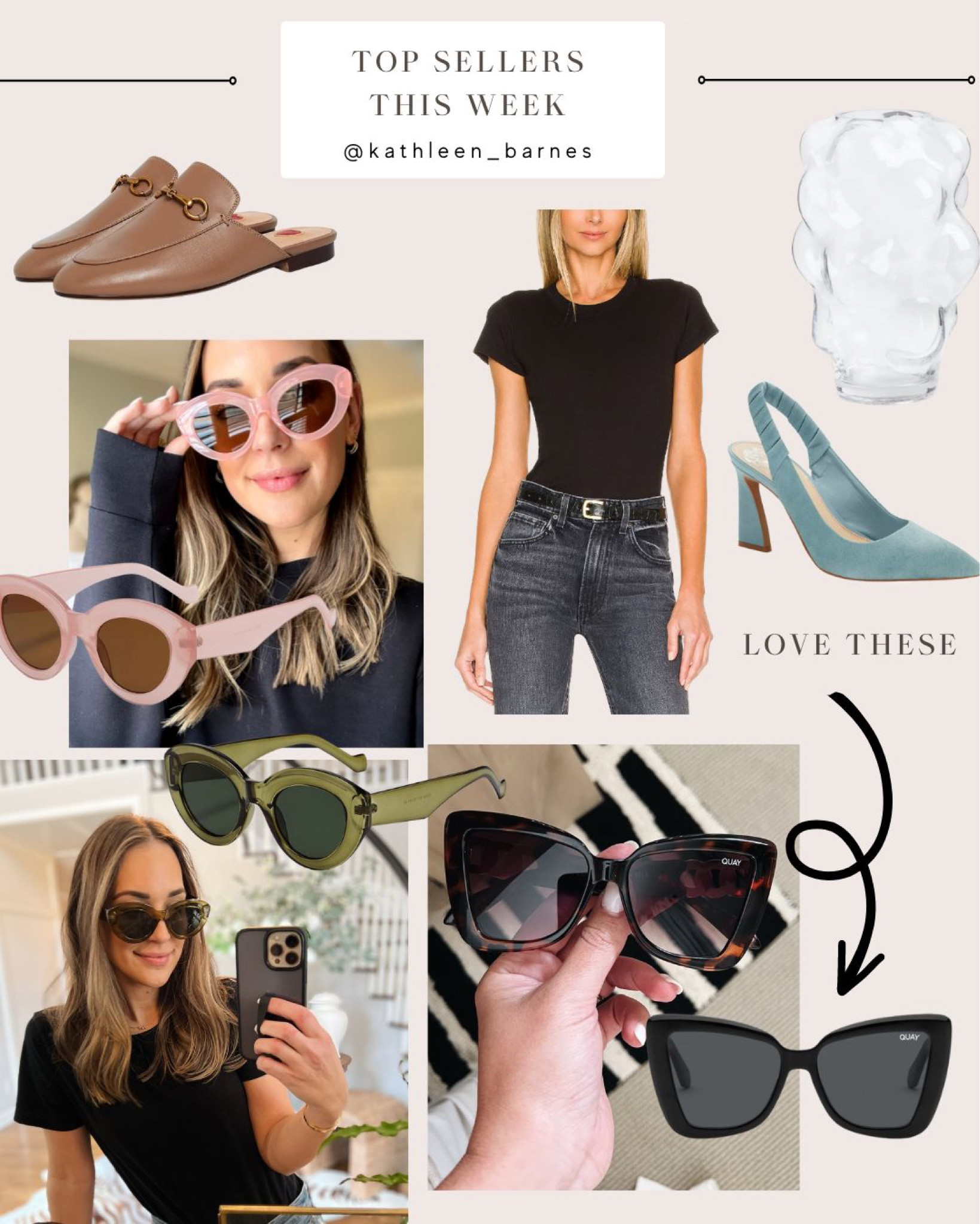 This week’s top sellers - can’t believe these sunglasses are $15! 

#bestsellers #topsellers 

#LTKstyletip #LTKunder50