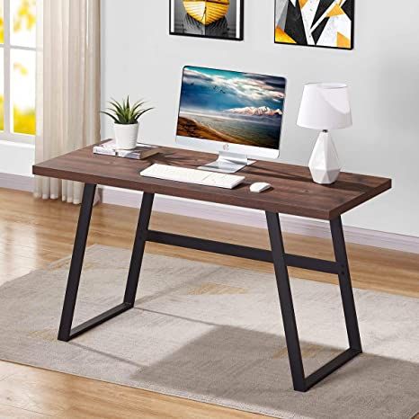 BON AUGURE Industrial Computer Desk, Sturdy Wood Writing Desk, Modern Simple Home Office Desks (5... | Amazon (US)