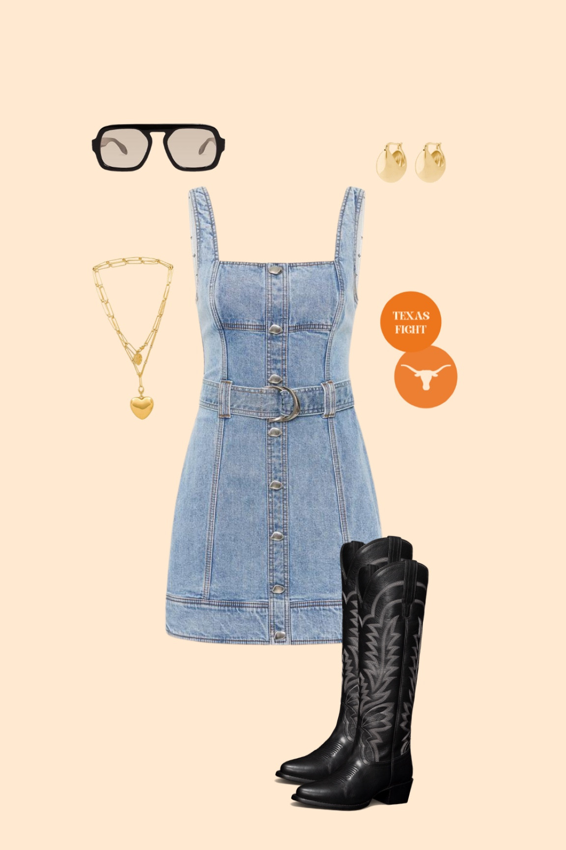 Texas white and orange college football Gameday outfit idea ! 

#LTKSeasonal #LTKStyleTip