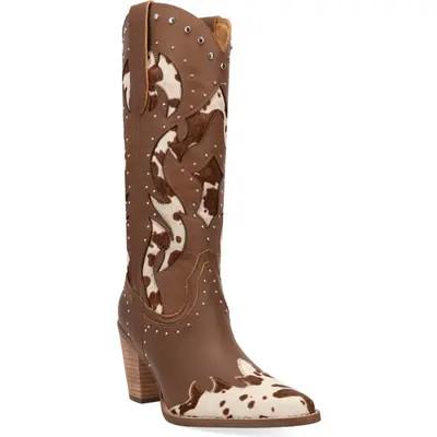Dingo Untamed Genuine Calf Hair Western Boot in Leopard at Nordstrom, Size 10 | Nordstrom