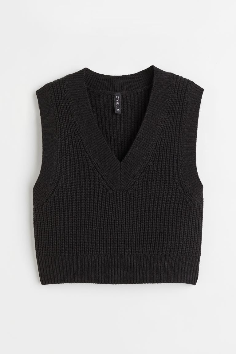 Rib-knit Sweater Vest | H&M (US)