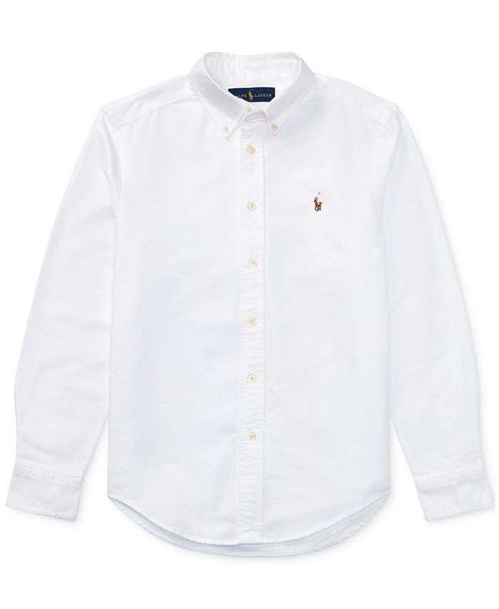 Polo Ralph Lauren Big Boys Blake Oxford Shirt & Reviews - Shirts & Tops - Kids - Macy's | Macys (US)