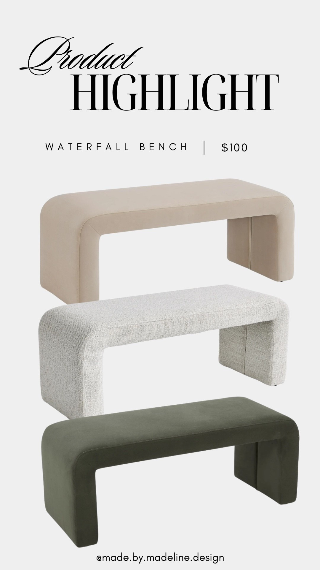 Affordable, designer dupe bench.

#LTKHome