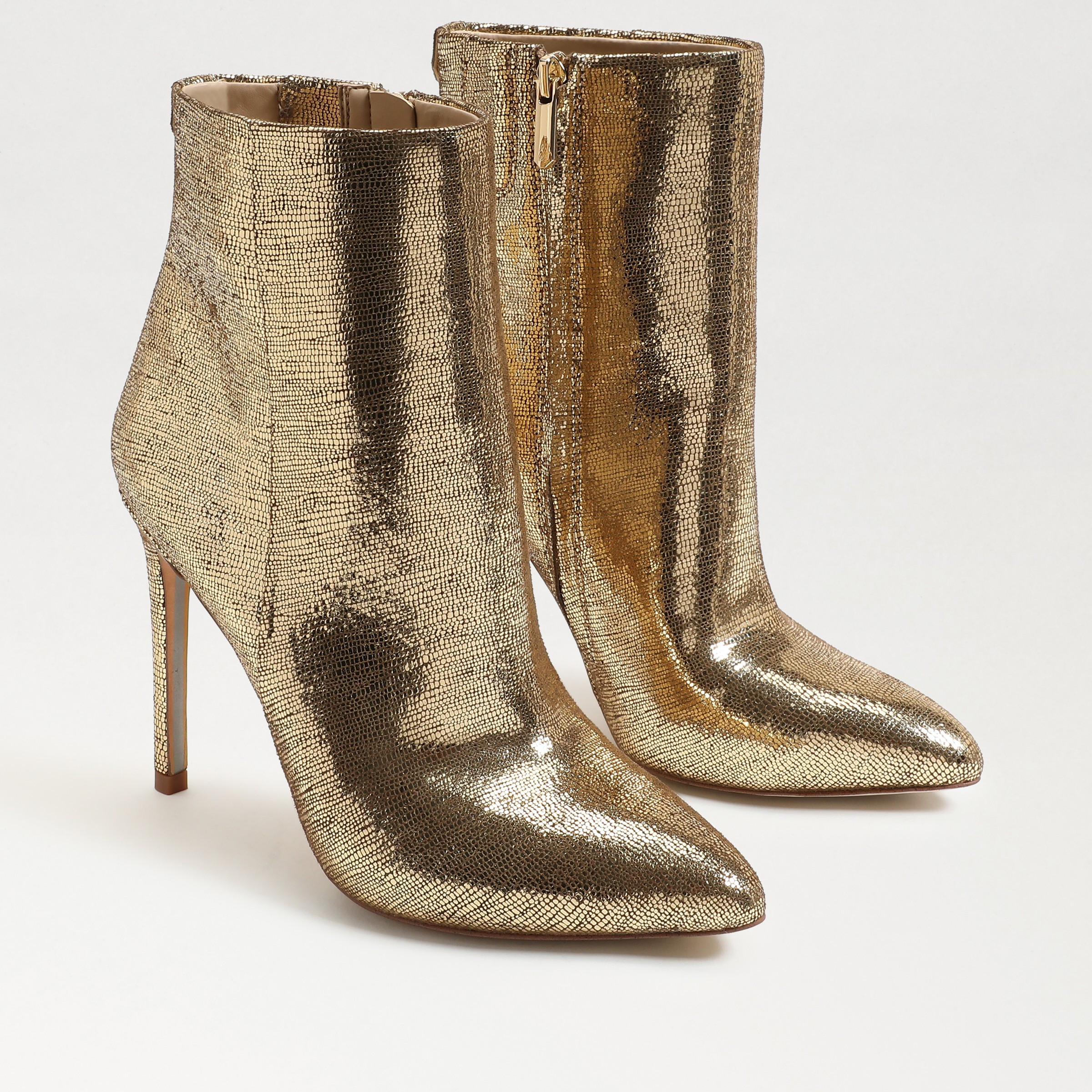 Sam Edelman Wrenley Bootie Heel Gold Mine 6.5 | Sam Edelman