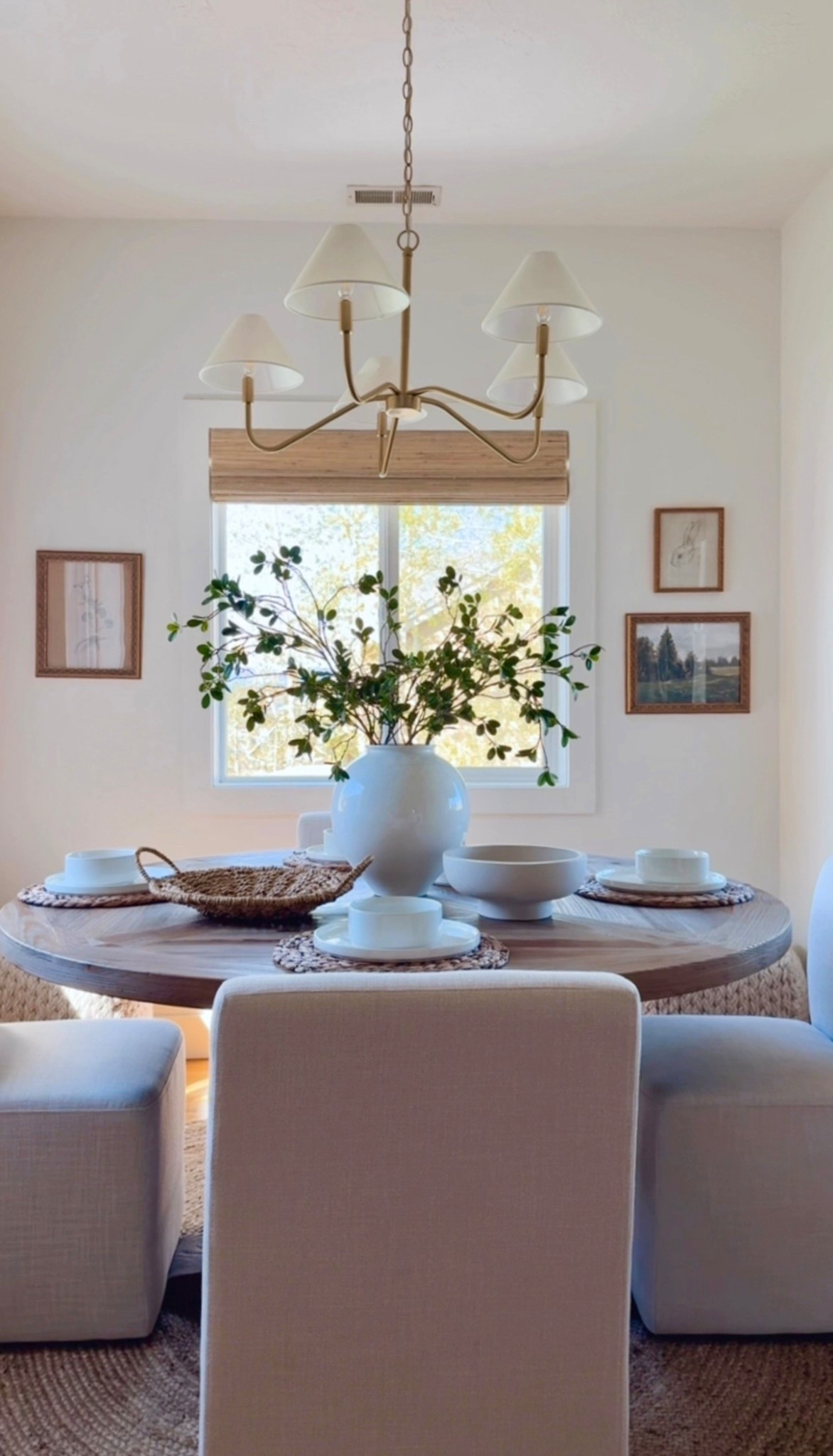 How to style a kitchen nook. I am loving my new light!

#LTKHome