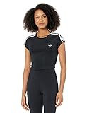 adidas Originals Women's Cropped Tee, Black, 6 | Amazon (US)