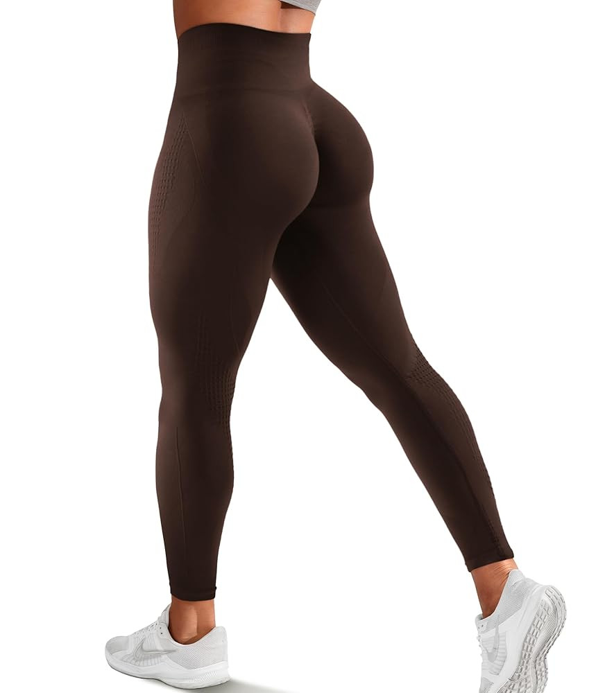 Hidden Scrunch Butt Leggings for Women Amplify Contour Seamless Yoga Pants Compression Gym Workou... | Amazon (US)
