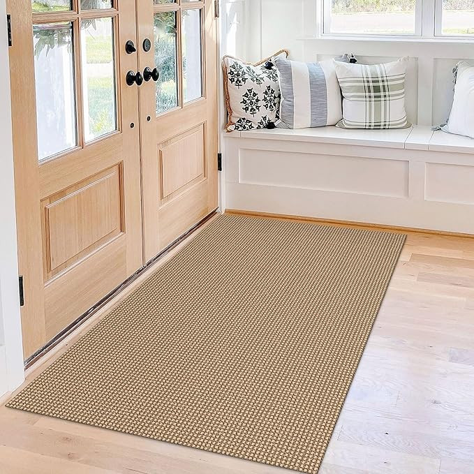 KOZYFLY Boho Rugs for Entryway 3x5 ft Washable Front Door Area Rug Indoor Rubber Backed Kitchen A... | Amazon (US)