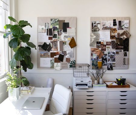 Creating moodboards is a vibe on these bulletin boards! An organized office equals one happy designer. And of course, plants are the ultimate secret for that fresh, vibrant studio life! 

#LTKhome #LTKworkwear
