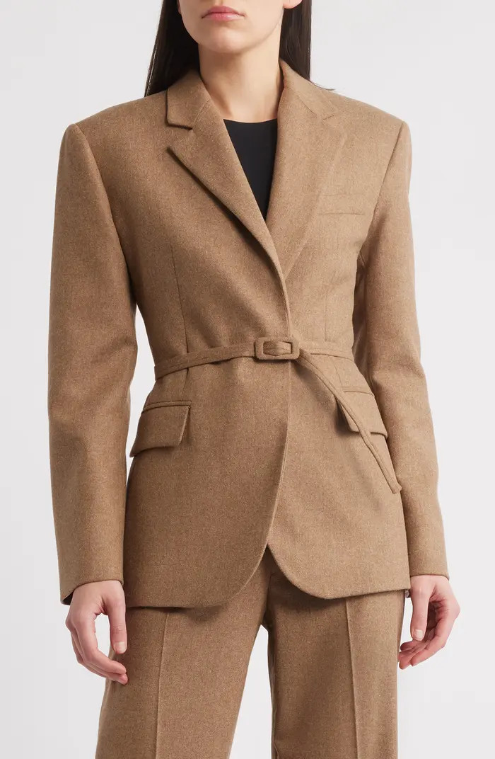 MANGO Helsinki Belted Blazer | Nordstrom | Nordstrom