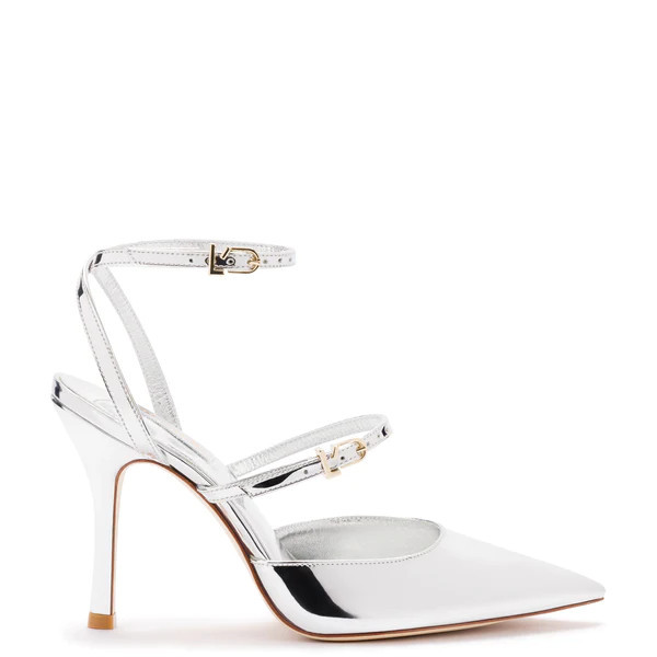 Kris Pump In Silver Specchio | Larroude