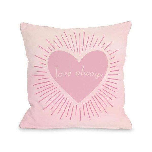 Love Always - Pink  Pillow by OBC | Bed Bath & Beyond