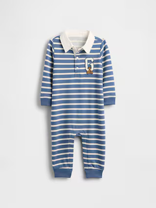 Baby VintageSoft Varsity Bear Logo One-Piece | Gap (US)