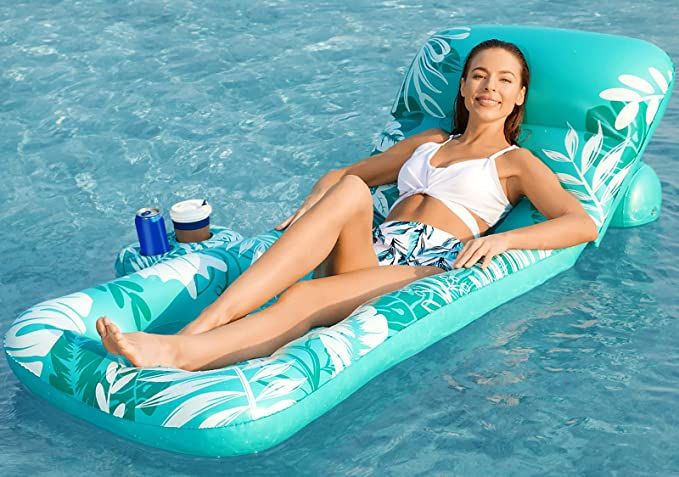 Jasonwell Inflatable Pool Float Adult - Pool Floaties Lounger Floats Rafts Floating Chair w Adjus... | Amazon (US)