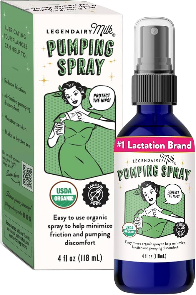 Legendairy Milk Pumping Spray 4 oz., Helps Sore Nipples & Clogged Ducts, Organic Lubricant for Br... | Amazon (US)