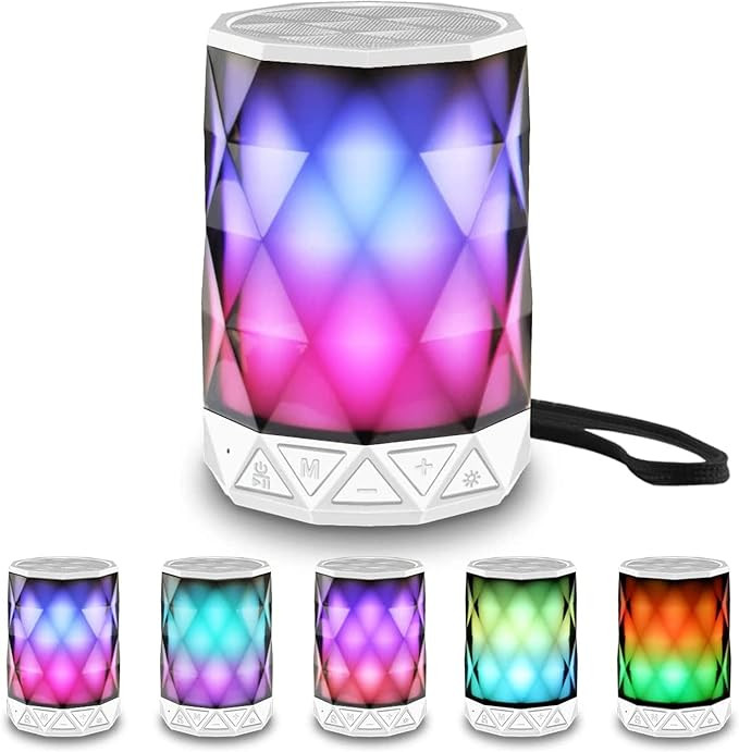LFS LED Portable Bluetooth Speakers with Lights, Night Light Waterproof,Speakers Color Change Com... | Amazon (US)
