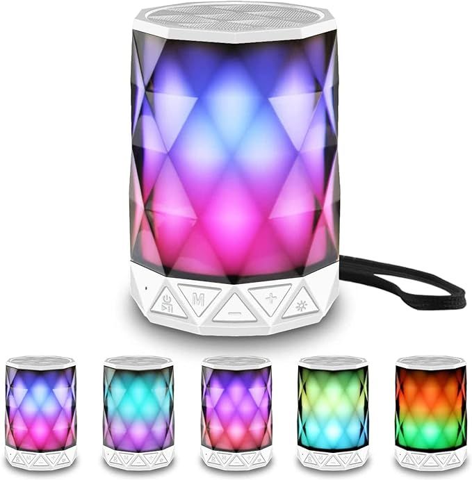 LFS LED Portable Bluetooth Speakers with Lights, Night Light Waterproof,Speakers Color Change Com... | Amazon (US)