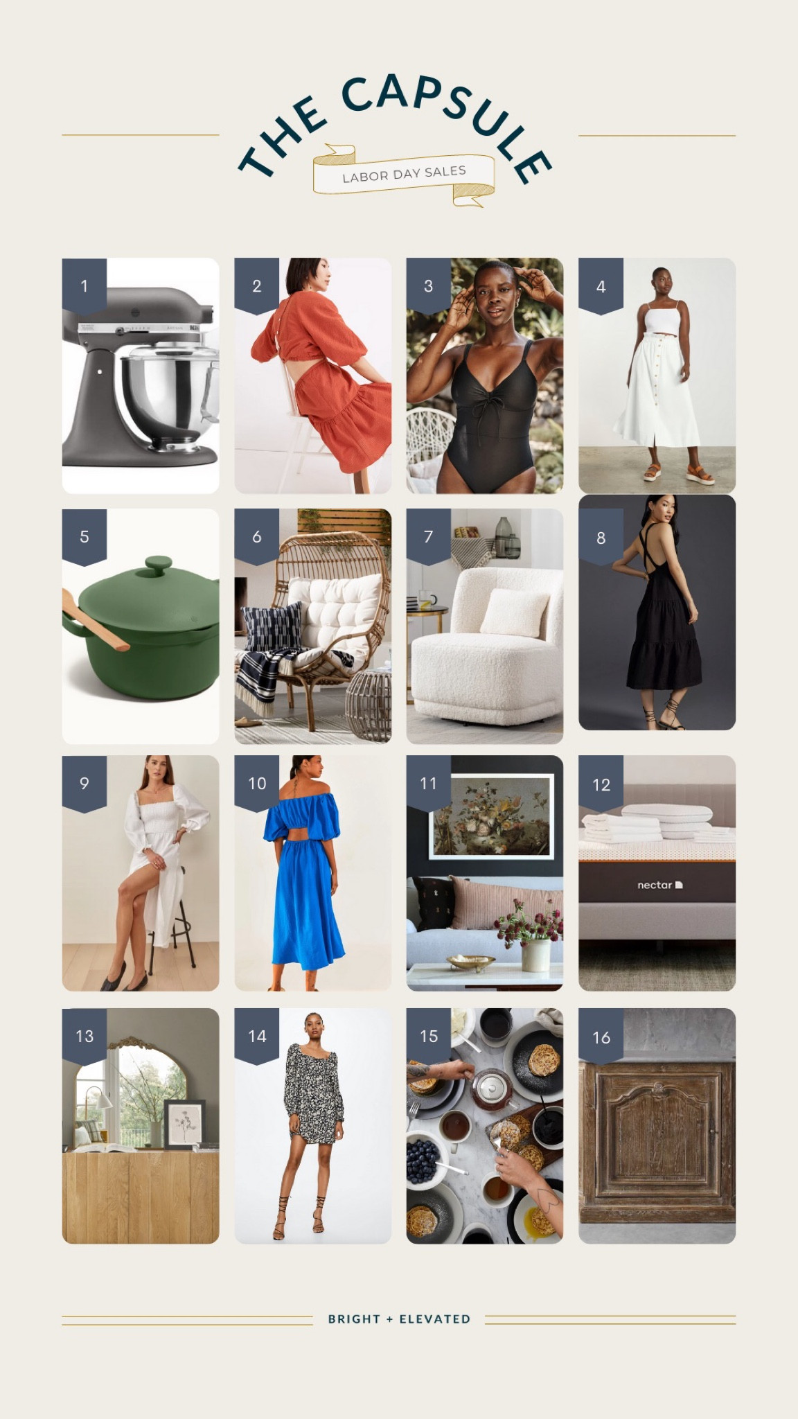 Labor Day sales, dresses, kitchen goods, art, furniture, mattress 

#LTKSale #LTKsalealert #LTKhome