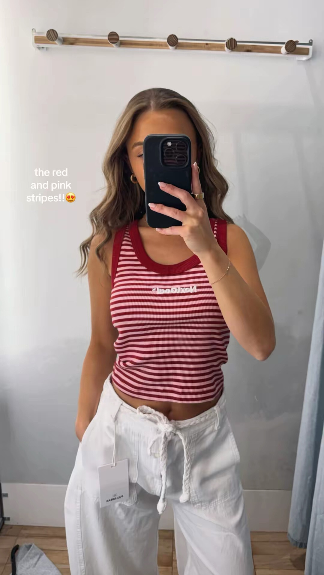 new in pull and bear try on🦋✨

Pinterest style outfit inspo ideas summer spring TikTok casual easy basic neutral ootd wishlist faves petite pull&bear pink and red stripe vest scoop neck crop top 

#LTKsummer #LTKuk #LTKspring