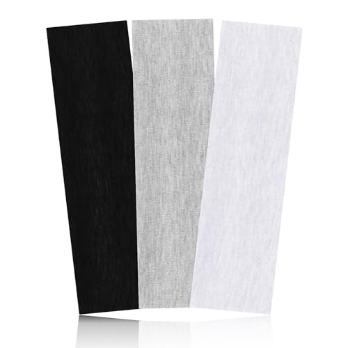Mabor 3Pcs Non Slip Headbands Soft Elastic Head Bands for Women Girls Stretchy Sweat Wide Headband for Yoga Workout Sports White Black Grey Headbands Trendy Hair Accessories | Amazon (US)