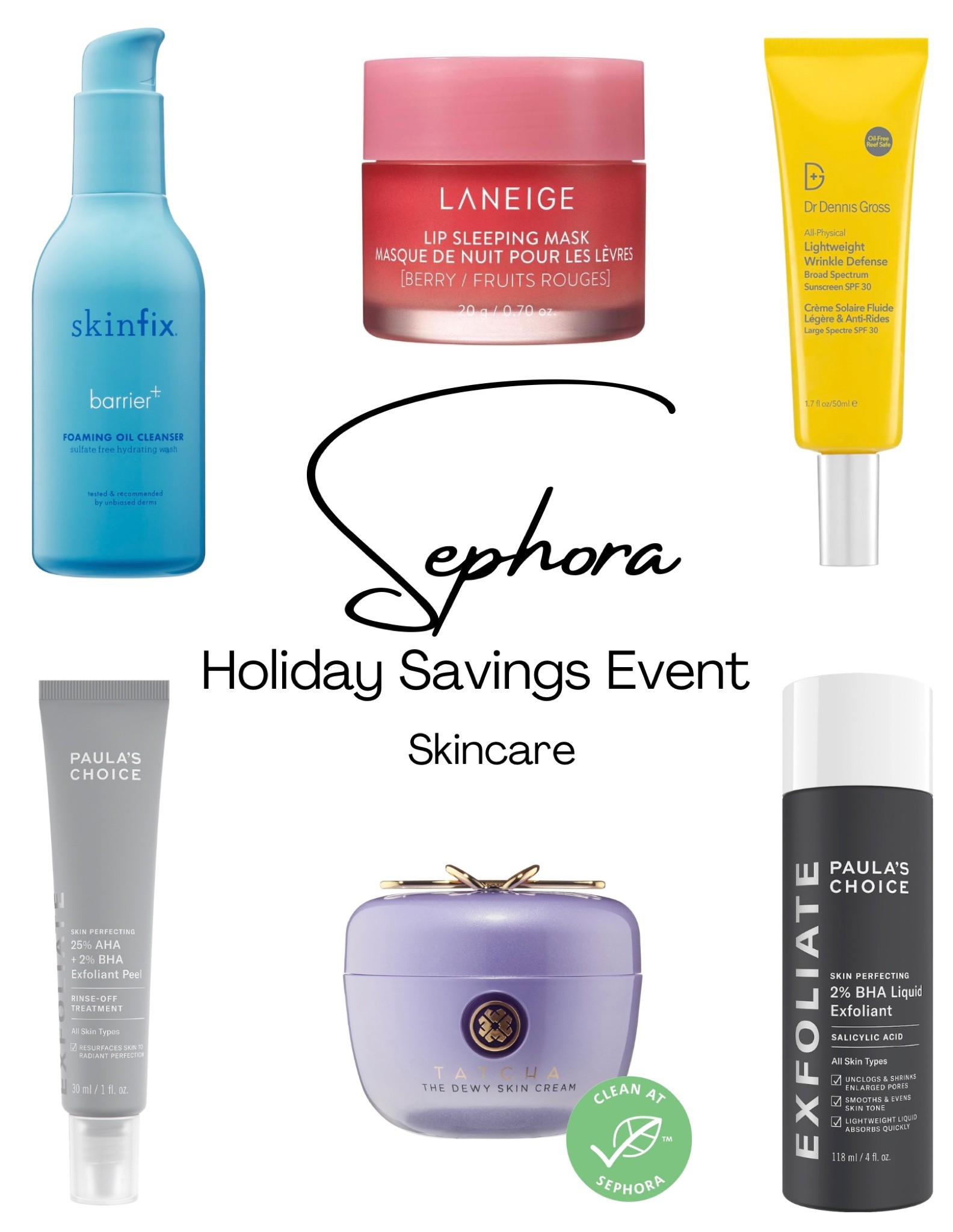 It’s the Sephora Holiday Savings Event! Shop all my top Skincare picks including a lip sleeping mask, cleanser, SPF moisturizer, exfoliant peel, moisturizer, and exfoliant! Use code SAVINGS at checkout!!

#LTKsalealert #LTKbeauty #LTKHoliday