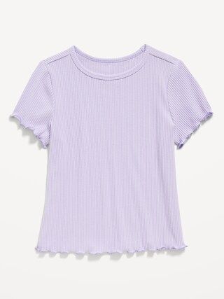 Short-Sleeve Lettuce-Edge T-Shirt for Toddler Girls | Old Navy (CA)