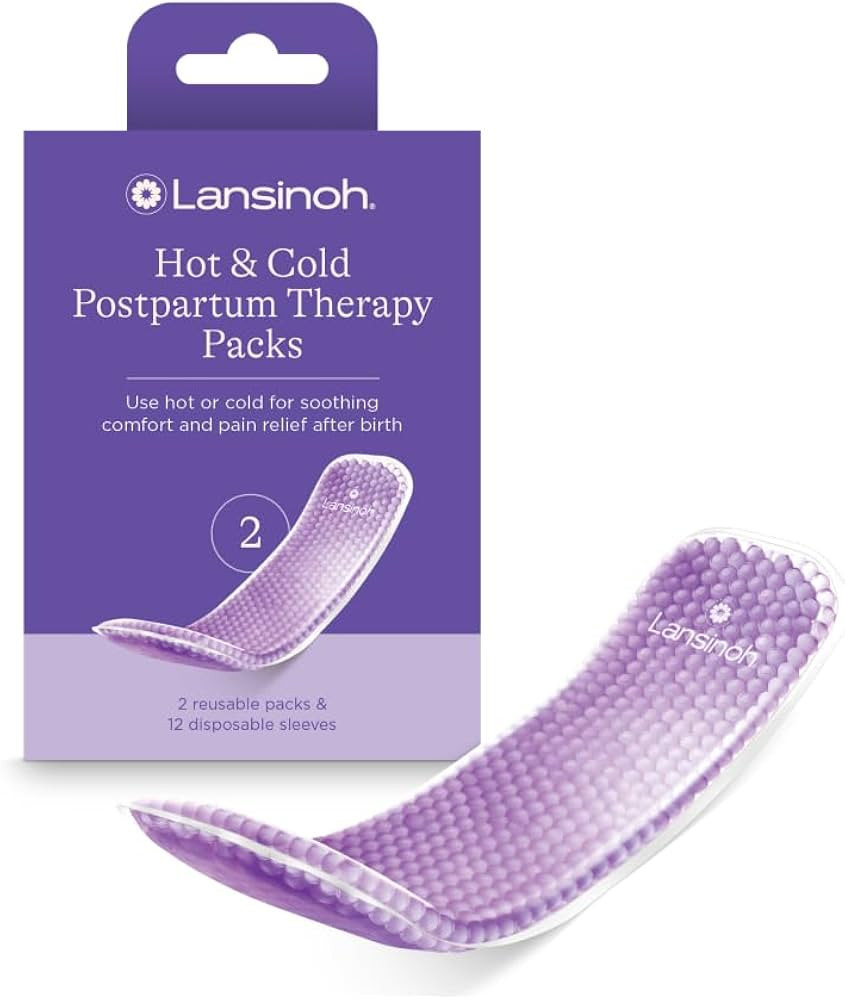 Lansinoh Hot and Cold Pads for Postpartum Essentials, 2 Count Postpartum Pads | Amazon (US)